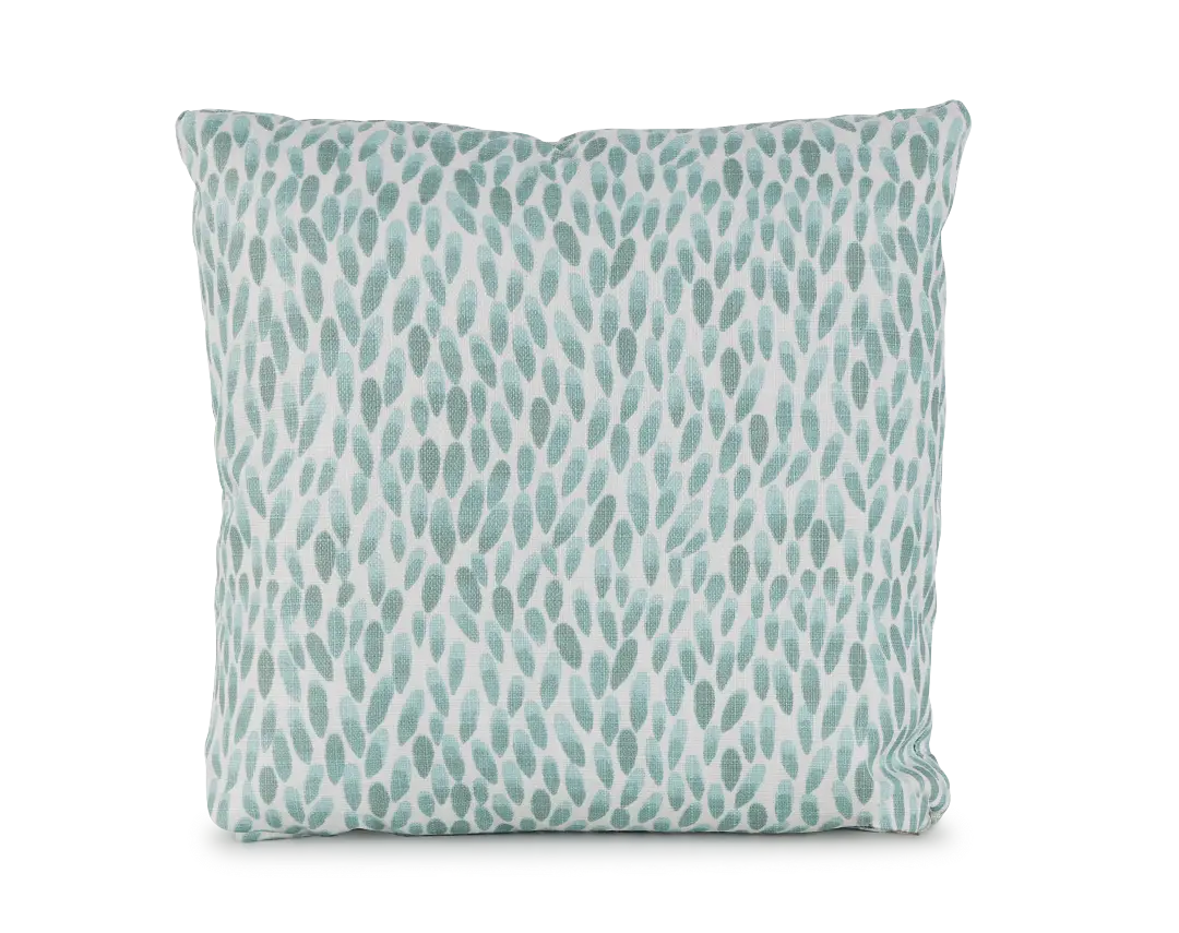 Lotus Light Blue 18" Indoor/outdoor Square Accent Pillow Lotus Light Blue 18" Indoor/outdoor Square Accent Pillow