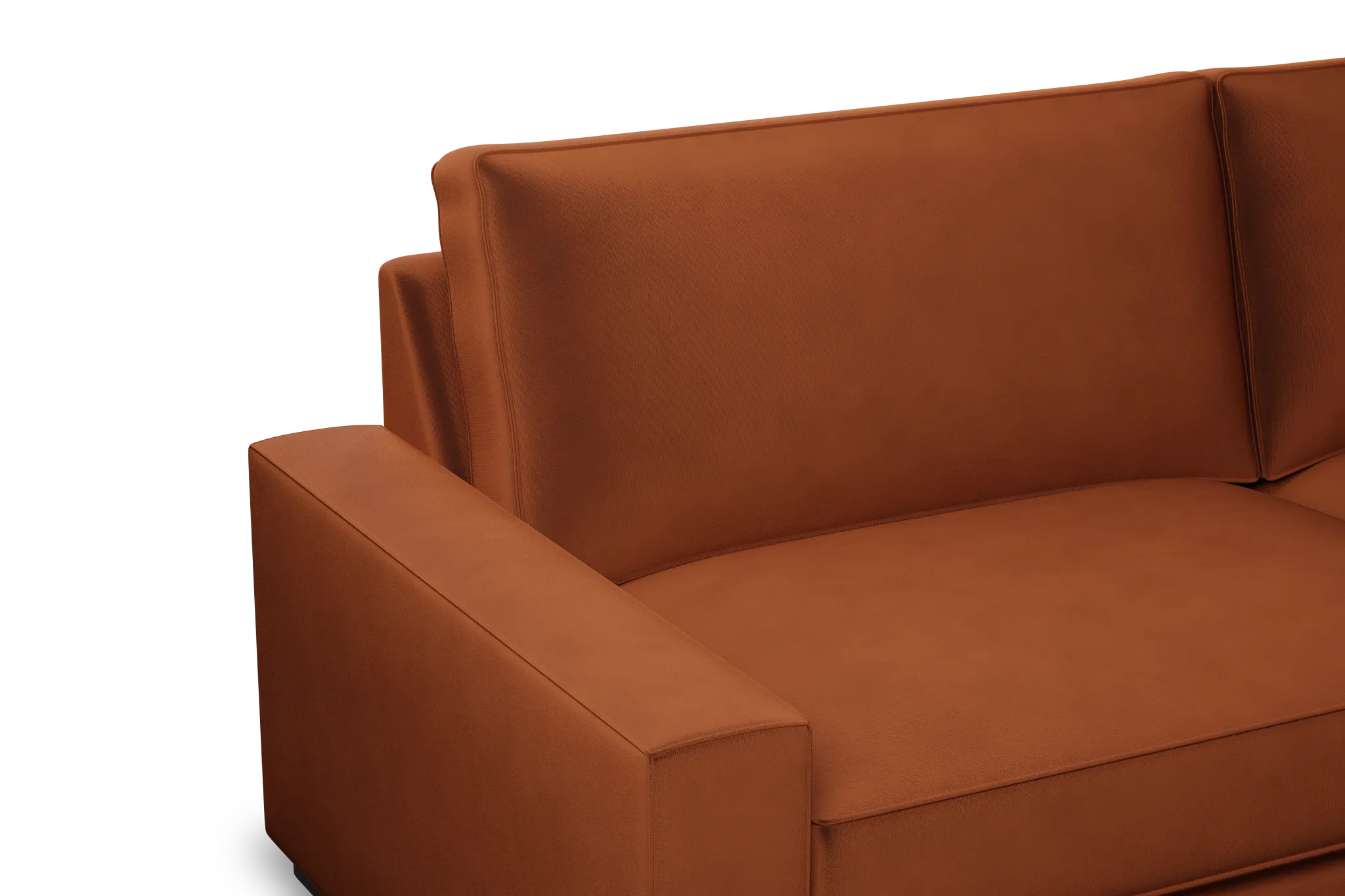 Edgewater Joya Orange 96" Sofa W/ 2 Cushions