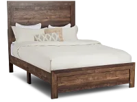 Ollie Dark Tone Panel Bed