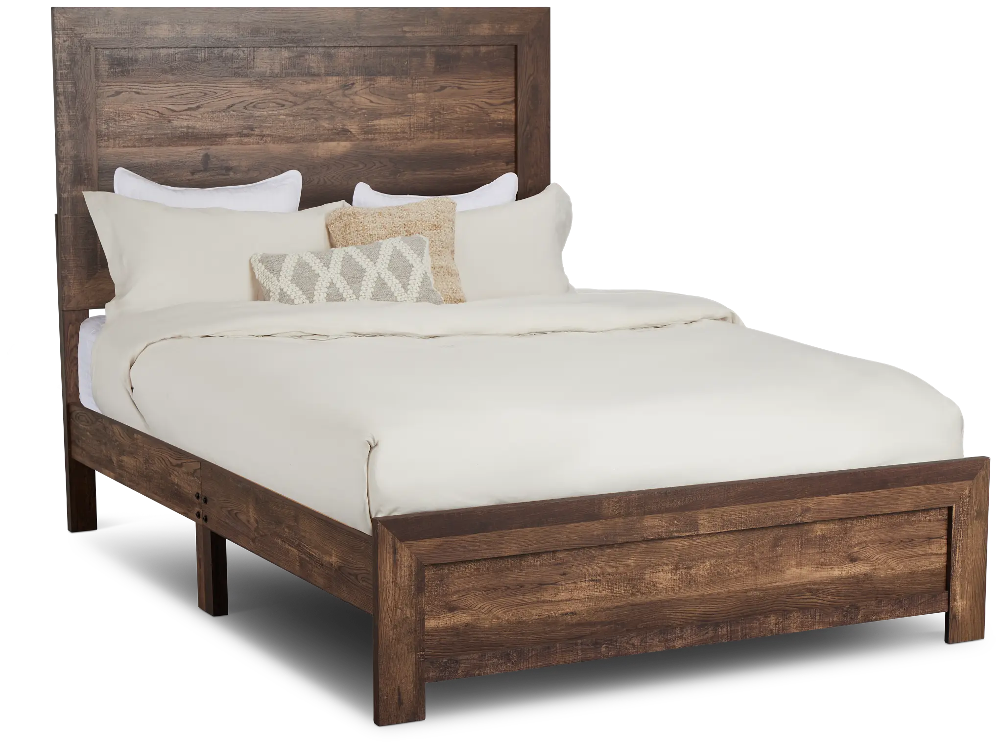 Ollie Dark Tone Panel Bed Ollie Dark Tone Panel Bed
