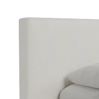 Grayton Elite Ivory 44" Upholstered Platform Bed