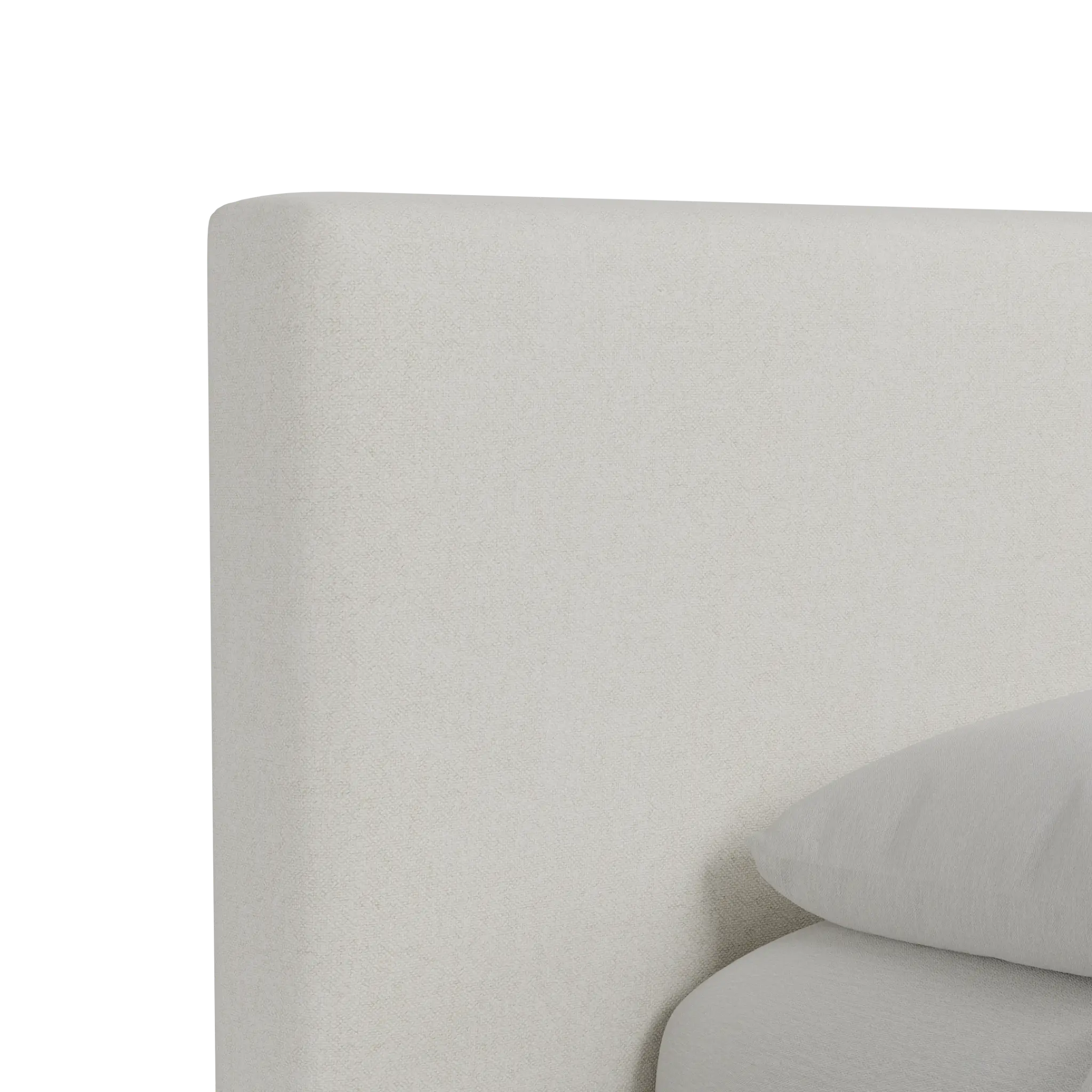 Grayton Elite Ivory 44" Upholstered Platform Bed Grayton Elite Ivory 44" Upholstered Platform Bed