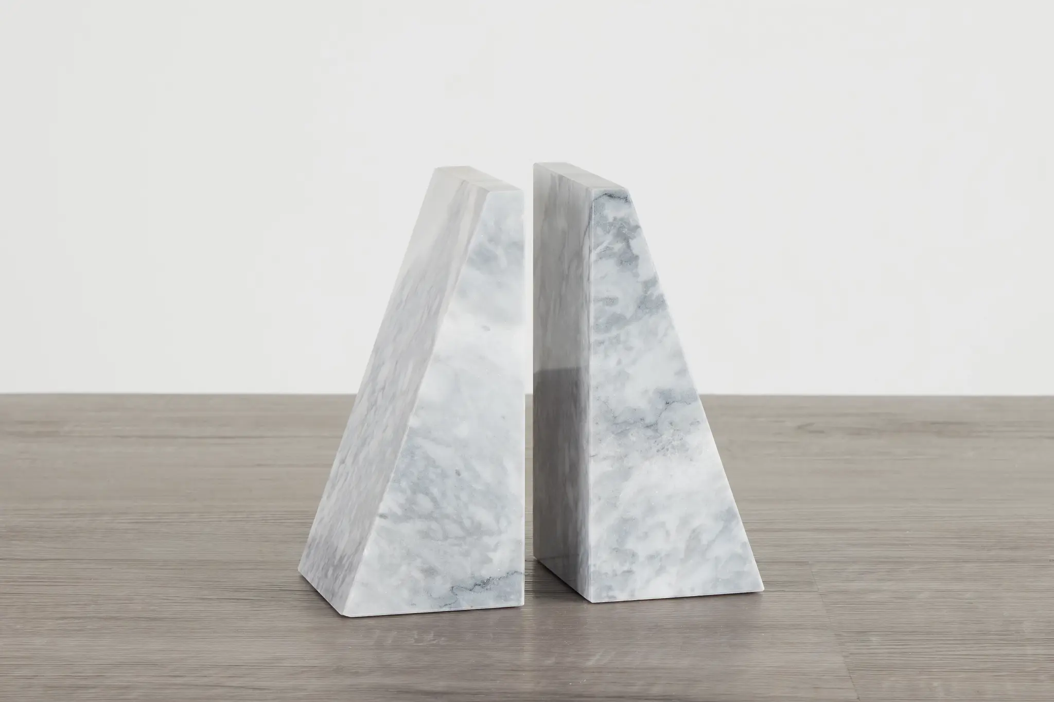 Ludo White Marble Bookends Ludo White Marble Bookends
