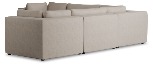 Destin Sutton Beige Fabric 5-piece Modular Sectional