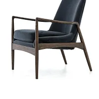 Four Hands Abella Navy Velvet Accent Chair