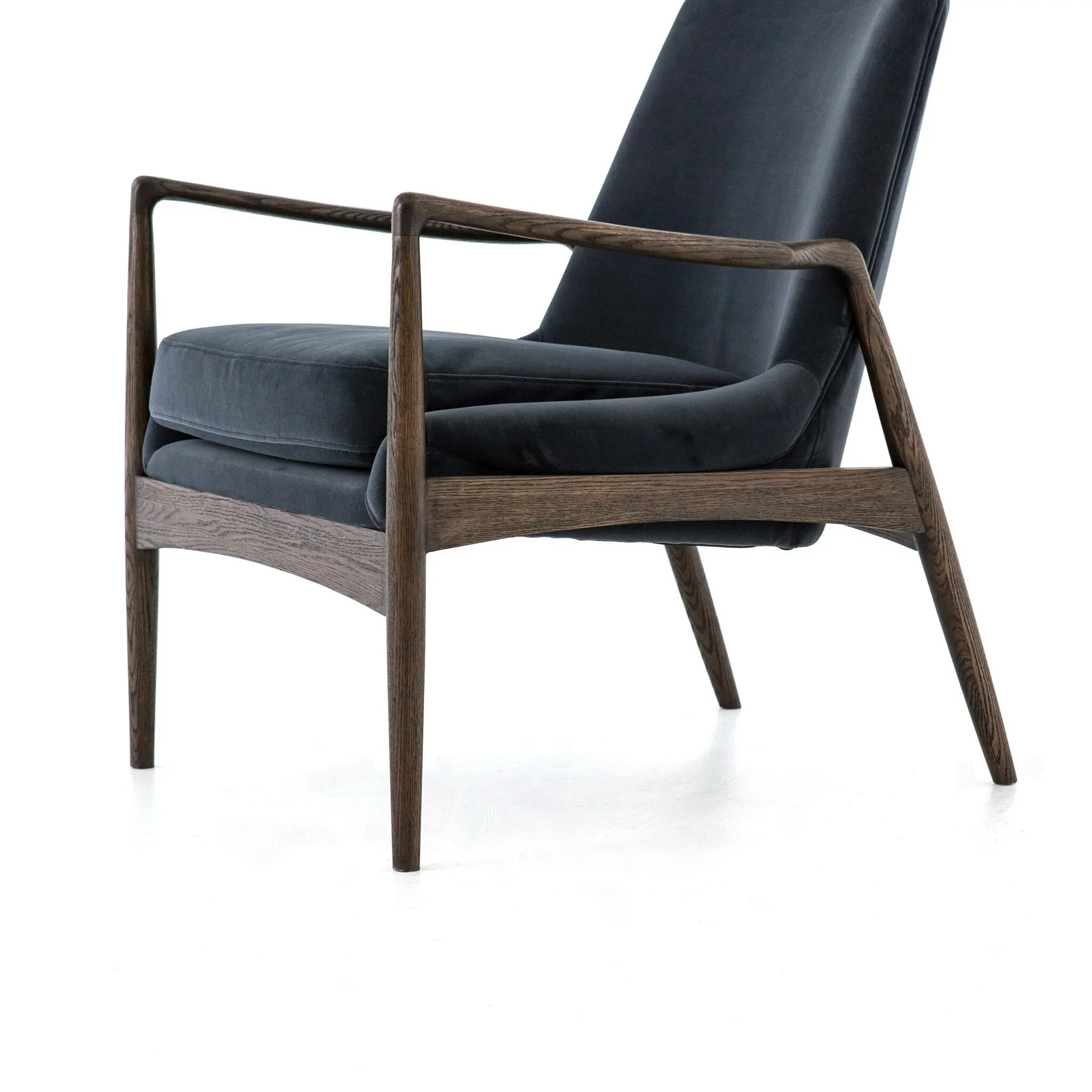 Four Hands Abella Navy Velvet Accent Chair