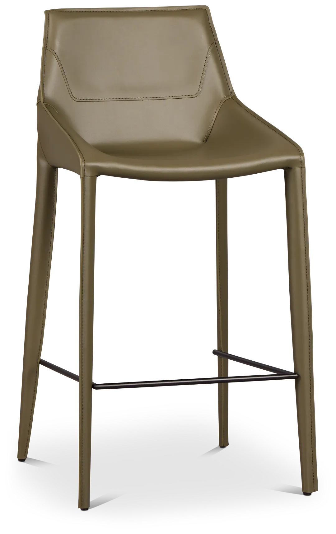 Wayne Dark Green 27" Upholstered Barstool