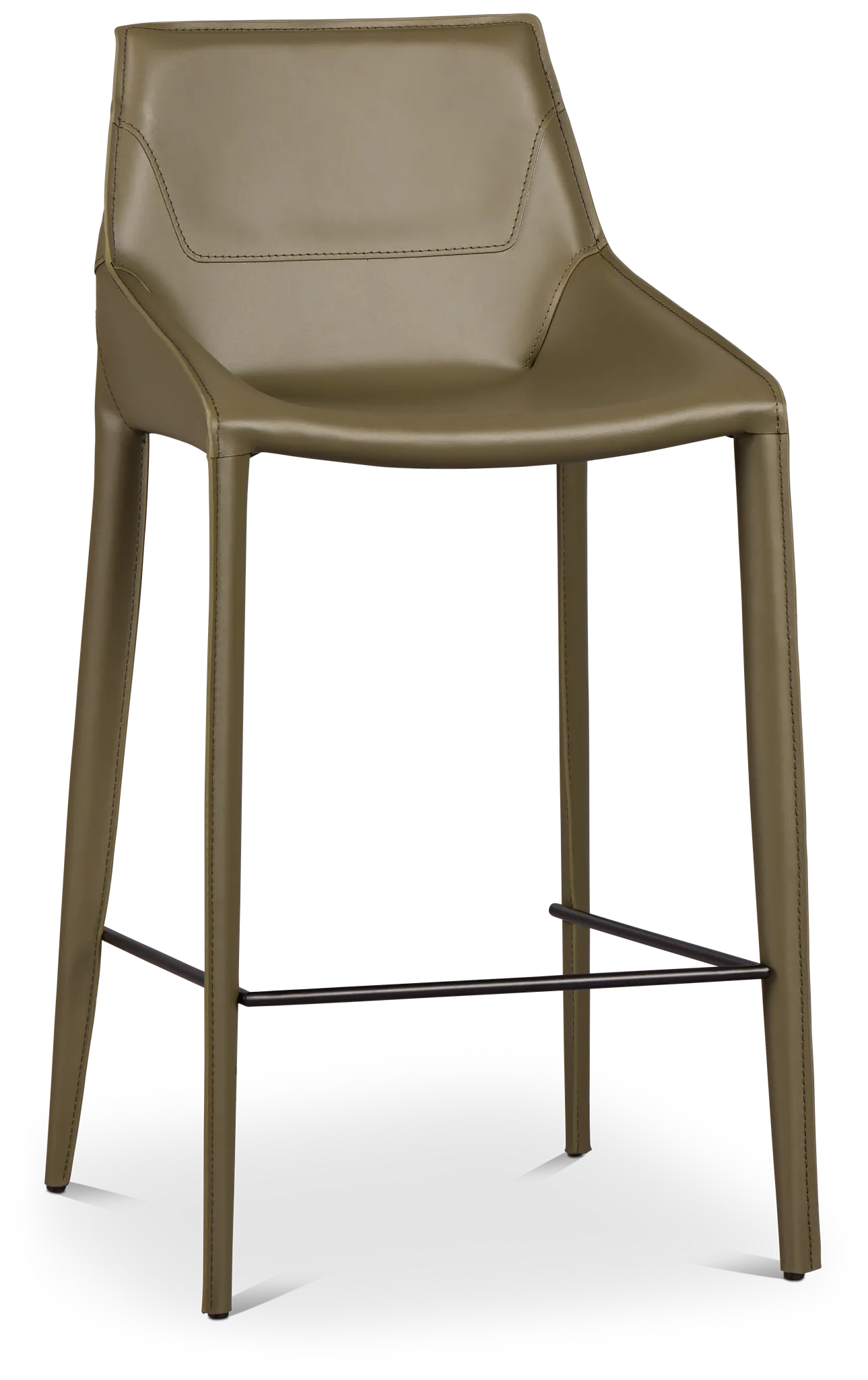 Wayne Dark Green 27" Upholstered Barstool