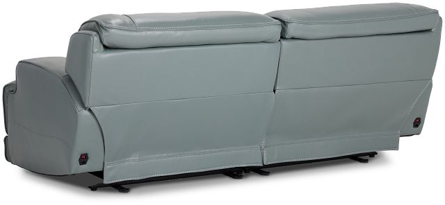 Reign Green Lthr/vinyl Power Reclining Sofa