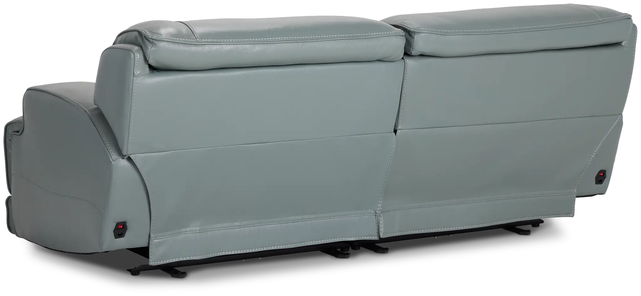 Reign Green Lthr/vinyl Power Reclining Sofa Reign Green Lthr/vinyl Power Reclining Sofa