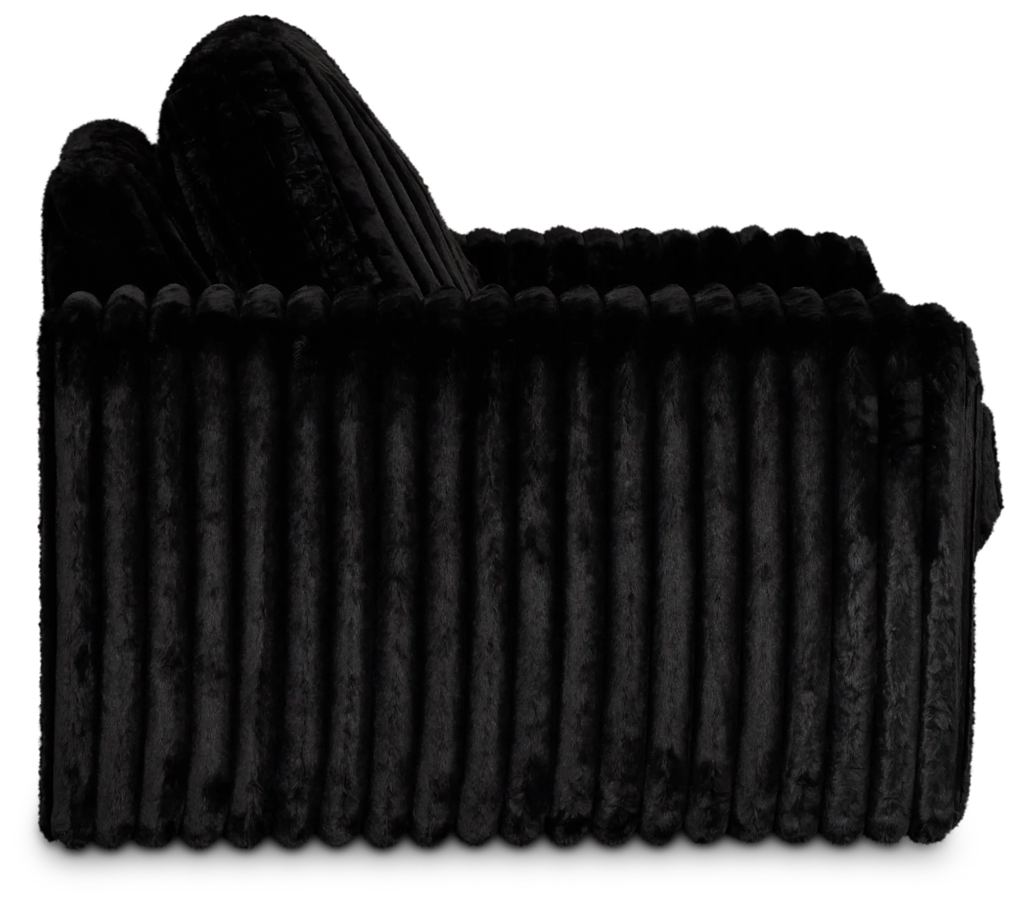 Teddy Black Fabric Oversized Chair