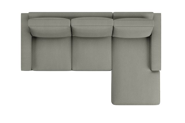 Edgewater Delray Pewter Right Chaise Sectional