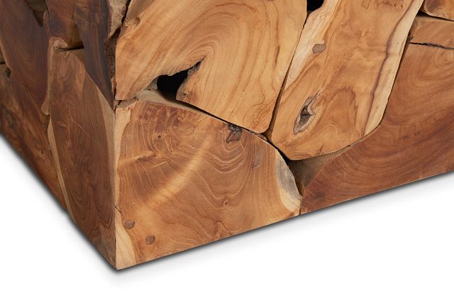 Haven Mid Tone Teak Square End Table