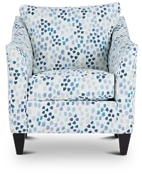 Pfeifer Blue Fabric Accent Chair