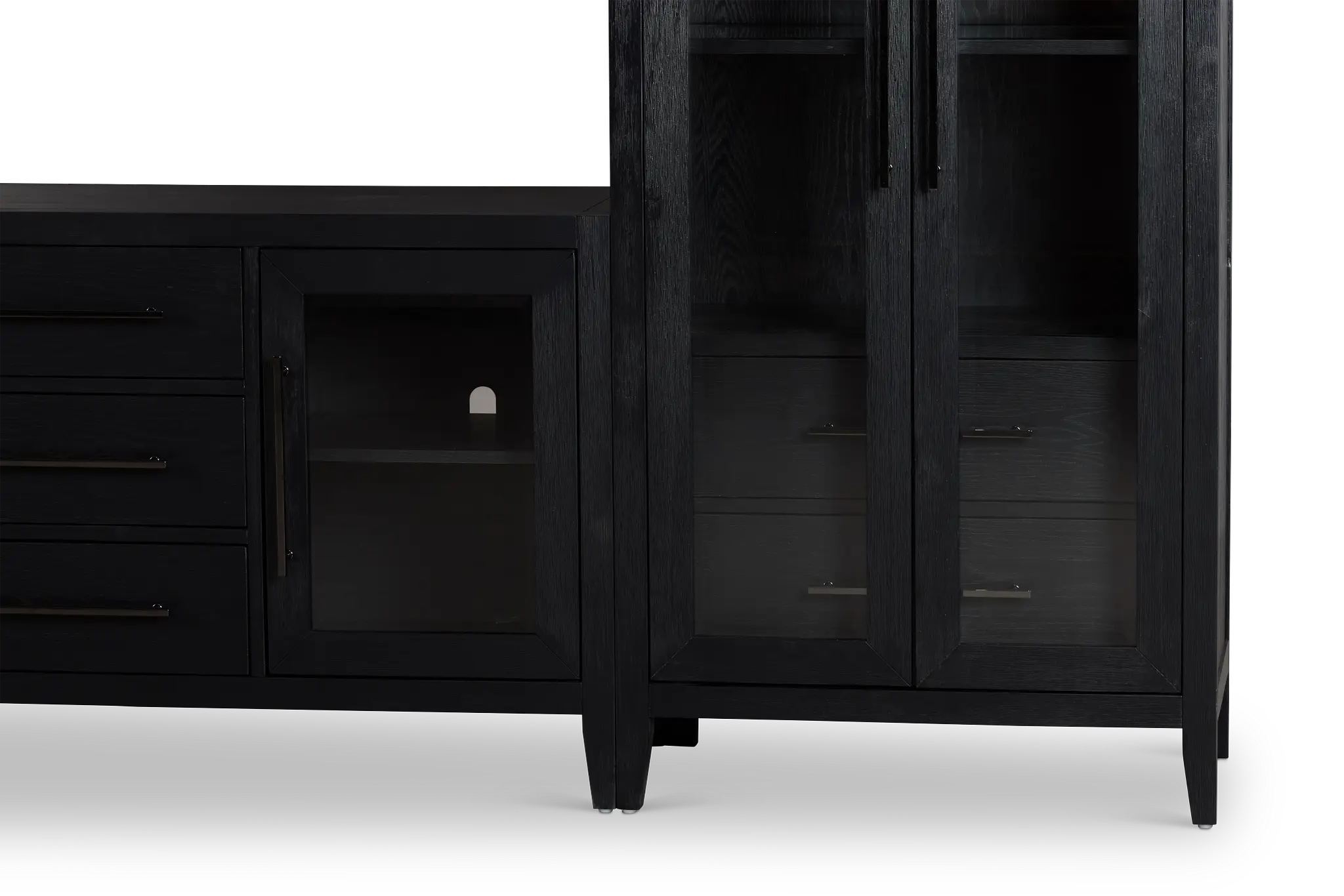 Alden Black 60" Entertainment Wall Alden Black 60" Entertainment Wall