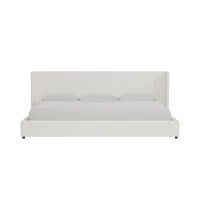 Captiva Gellar White 48" Upholstered Shelter Bed