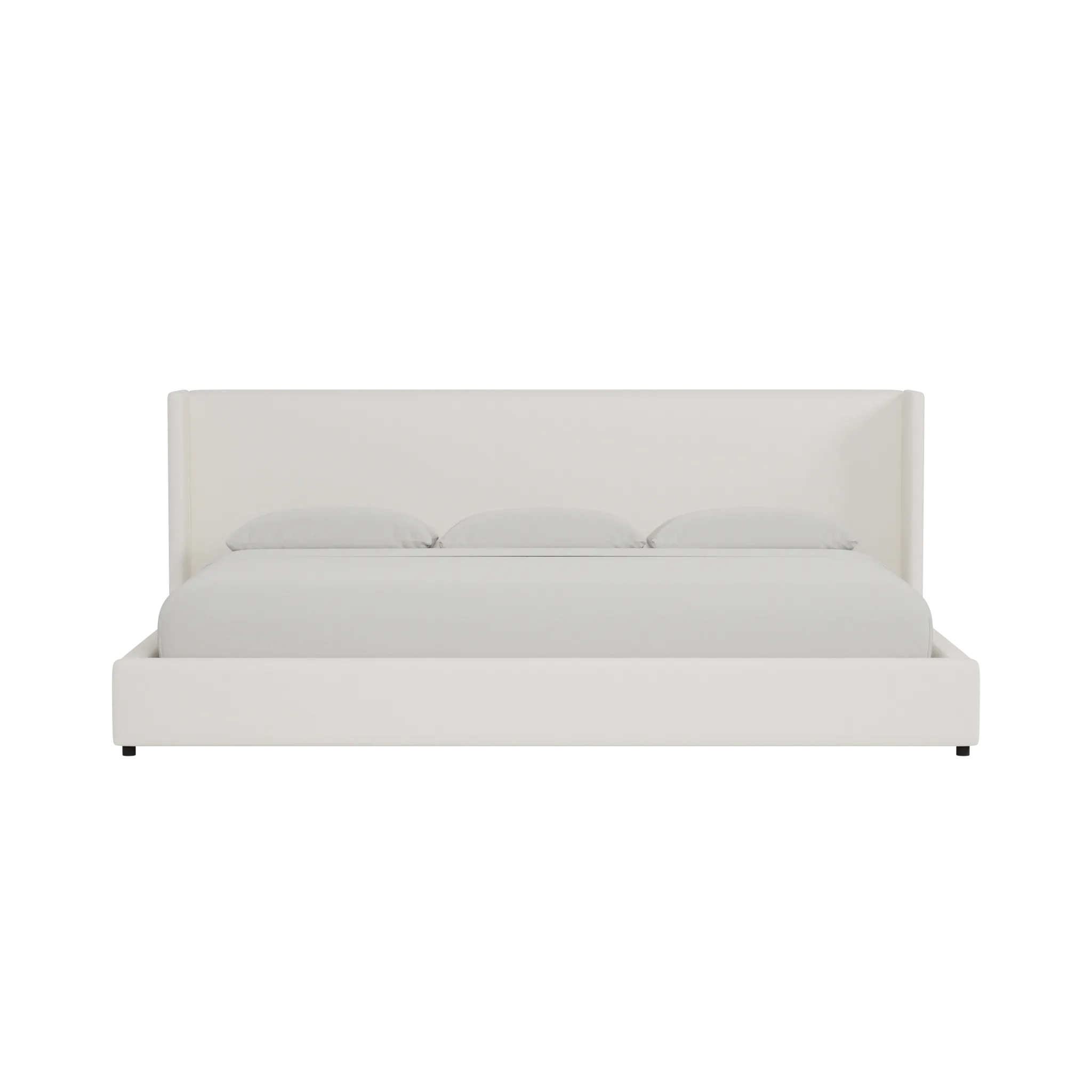 Captiva Gellar White 48" Upholstered Shelter Bed