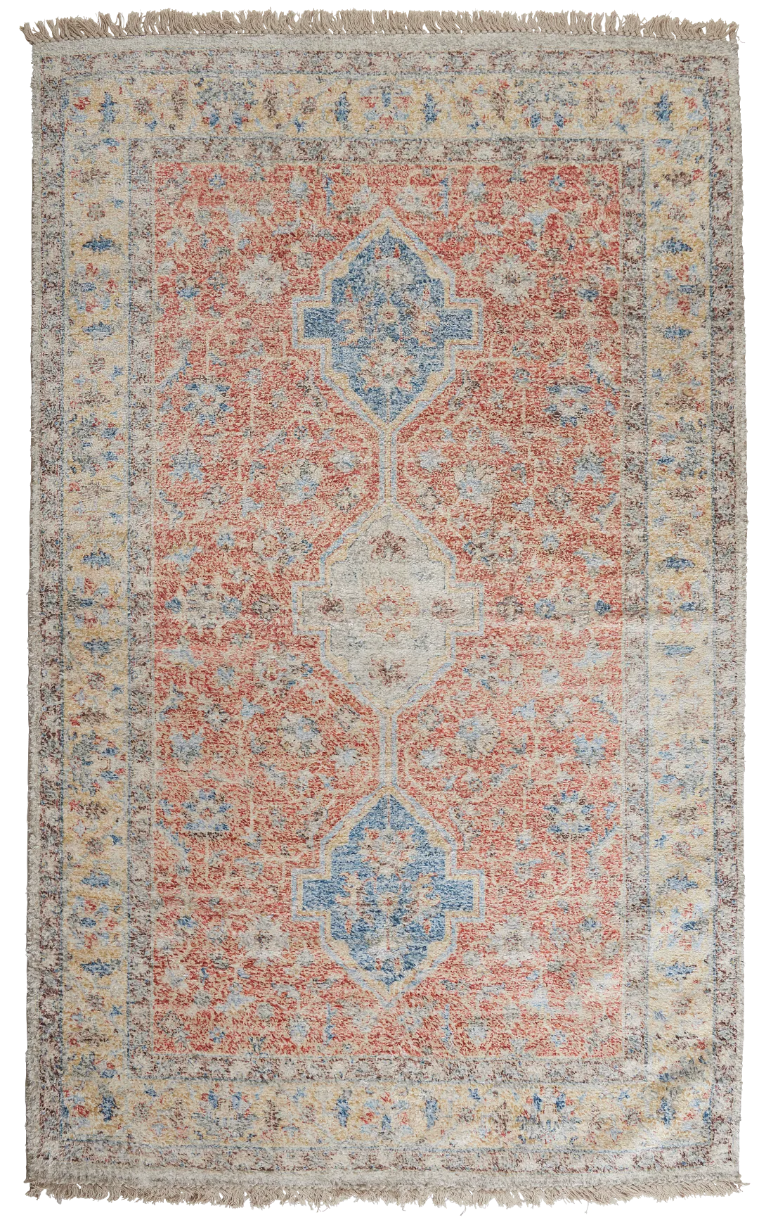 Malibu Orange 5x8 Area Rug