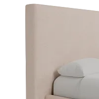 Grayton Elite Light Taupe 54" Upholstered Platform Bed