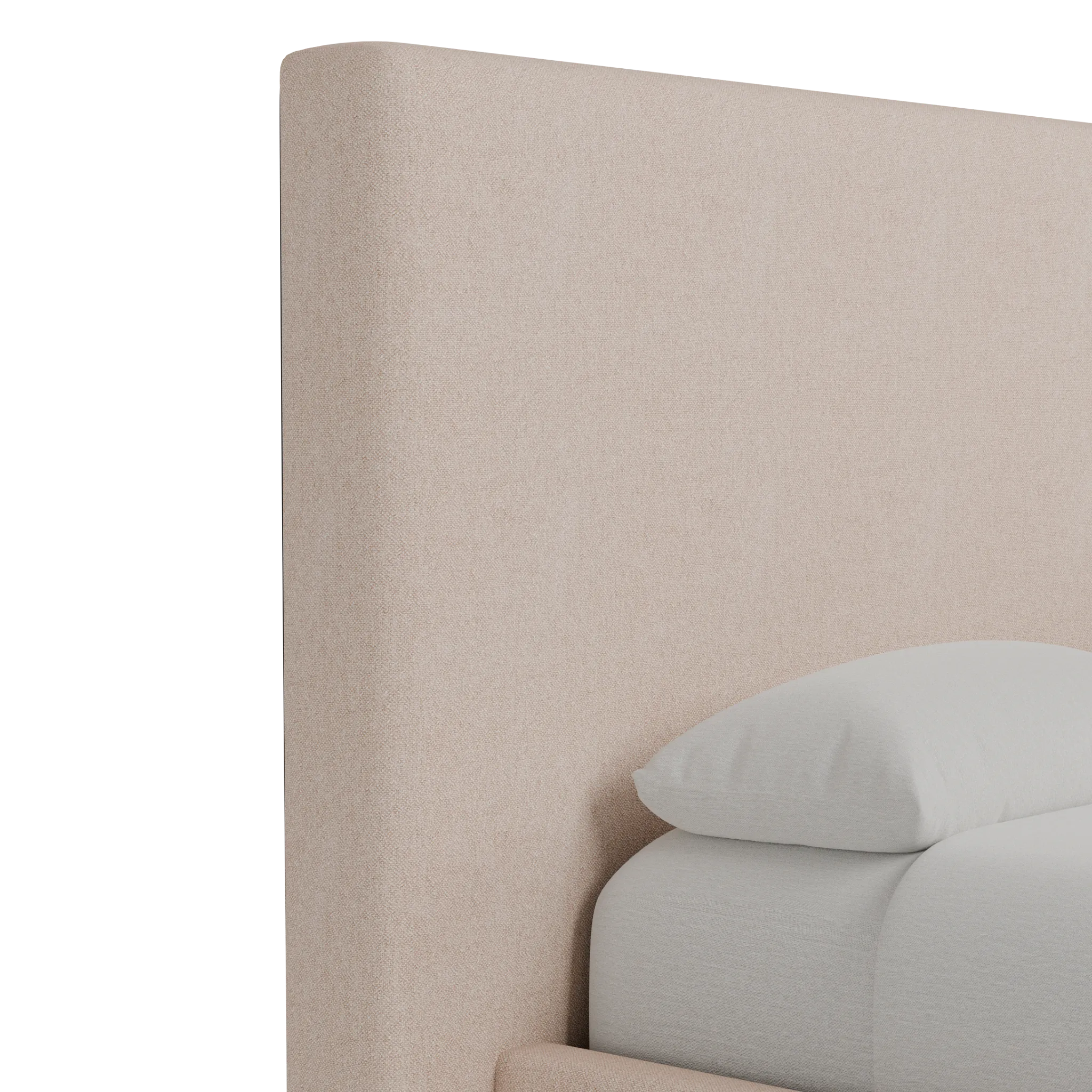 Grayton Elite Light Taupe 54" Upholstered Platform Bed