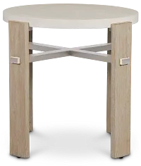 Miramar Light Tone Round End Table