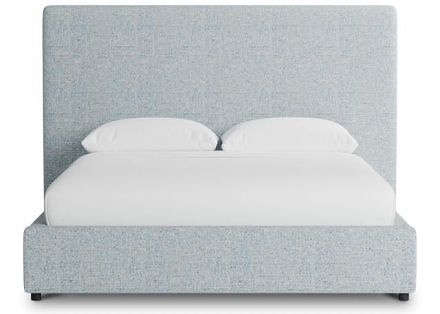Grayton Natural Beauty Light Blue 54" Upholstered Platform Bed