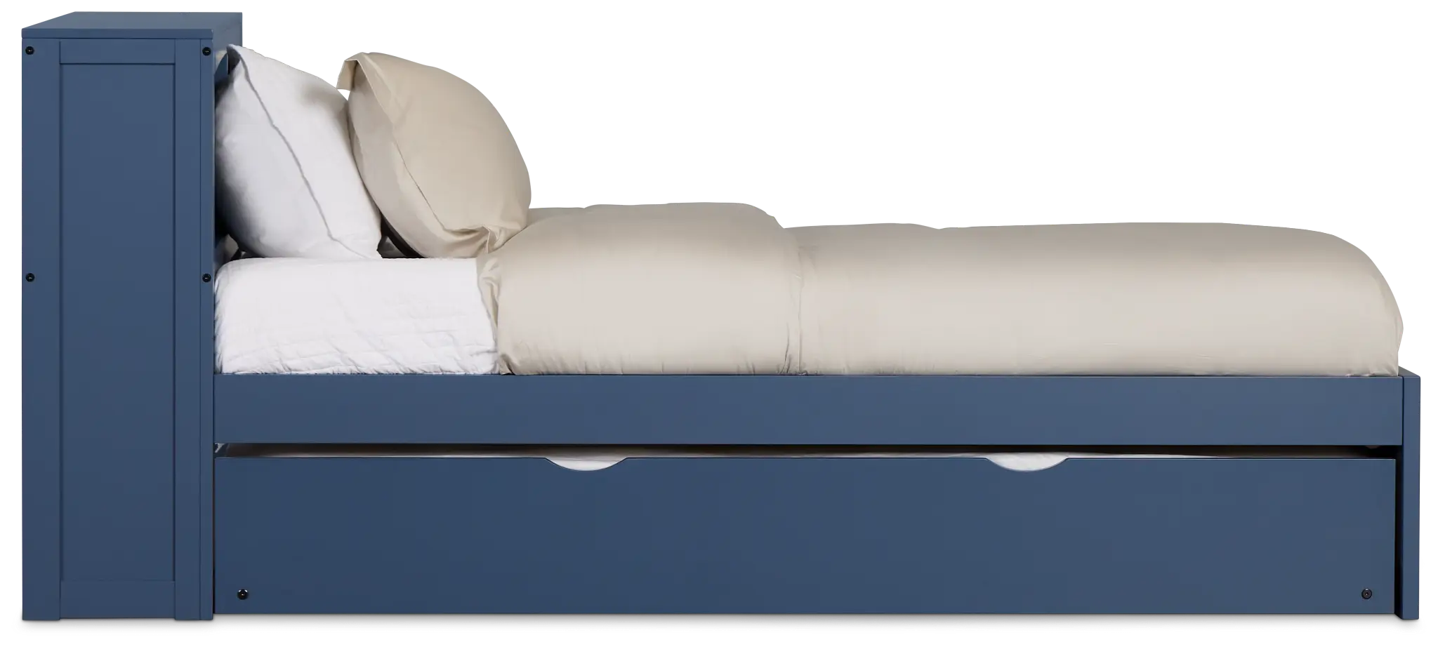 Charleston Dark Blue Bookcase Trundle Bed Charleston Dark Blue Bookcase Trundle Bed