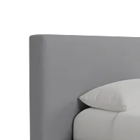 Grayton Delray Light Gray 44" Upholstered Platform Bed