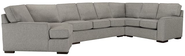 Austin Gray Cool Mfoam Left Cuddler Memory Foam Sleeper Sectional