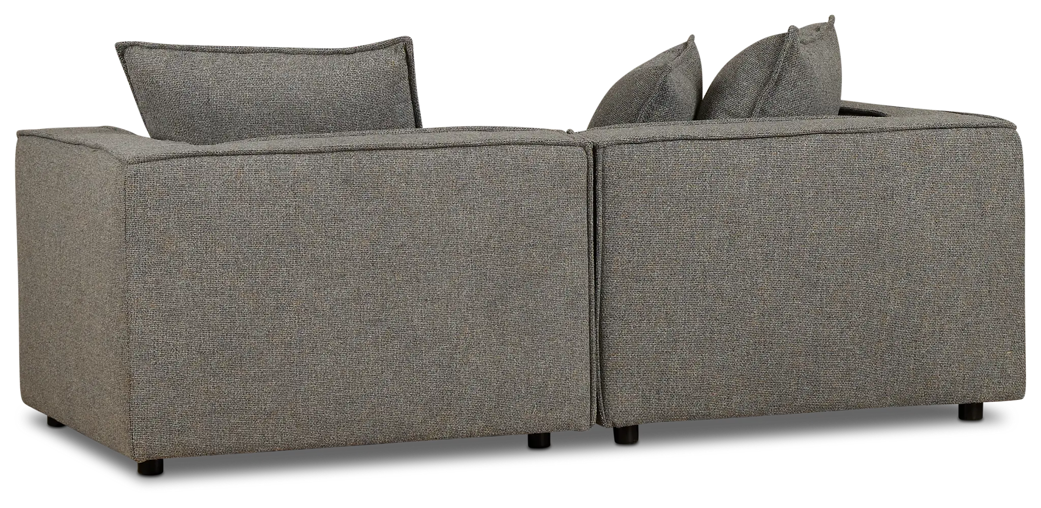 Tatum Gray Fabric 2-piece Modular Sofa Tatum Gray Fabric 2-piece Modular Sofa