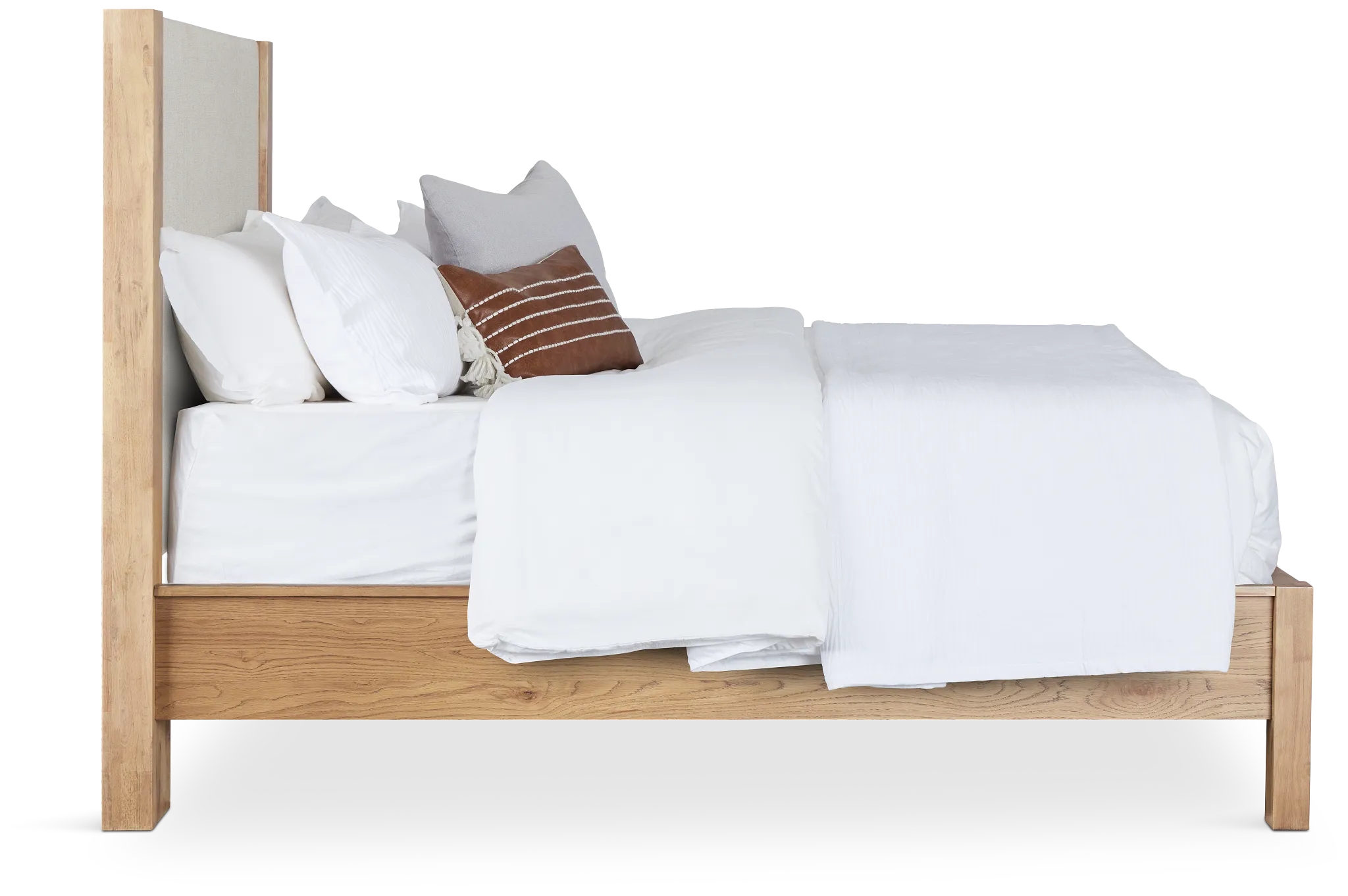 Tahoe Light Tone Uph Panel Bed