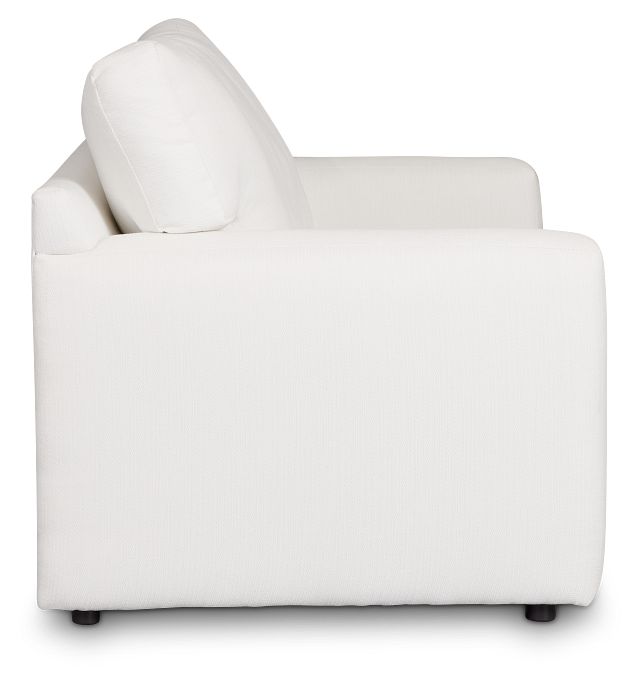 Rhodes White Fabric Memory Foam Sleeper