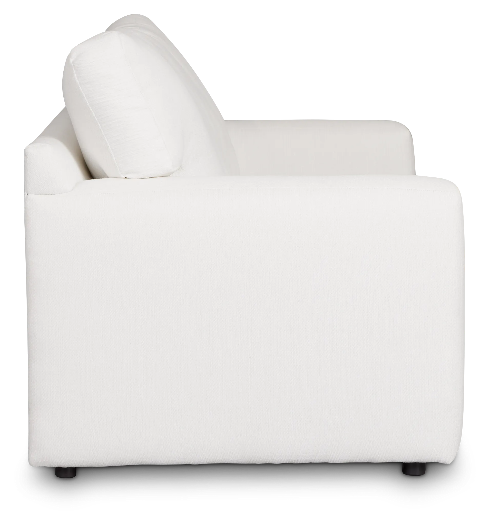 Rhodes White Fabric Memory Foam Sleeper