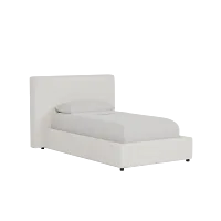 Grayton Sea Lane Dark Blue 44" Upholstered Platform Bed