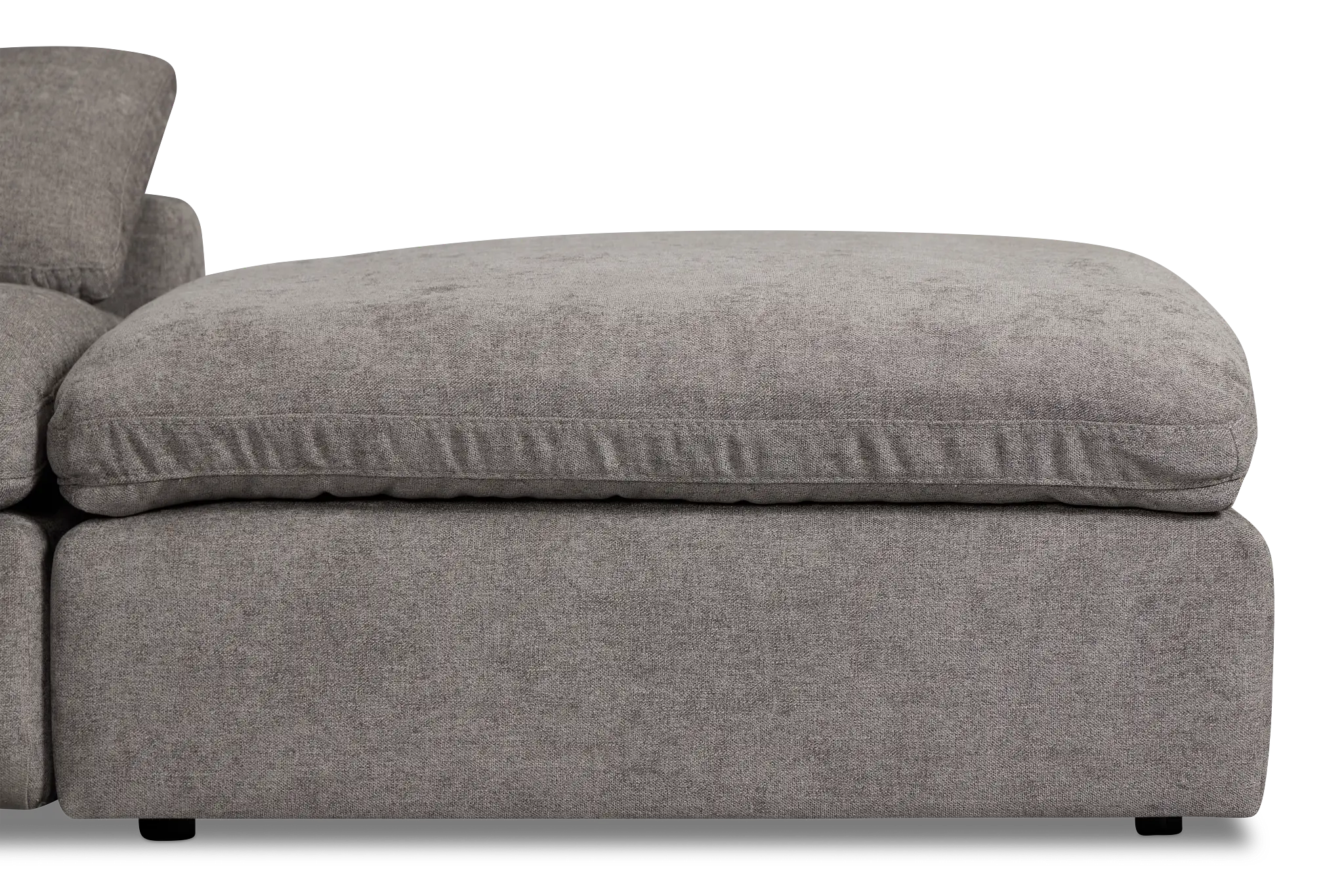 Drift Dark Gray Fabric Small Dual Power Right Bumper Sectional Drift Dark Gray Fabric Small Dual Power Right Bumper Sectional