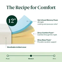 Rest & Renew By Zinus Gel Memory Foam Mattress 10" Cush Firm Mattress