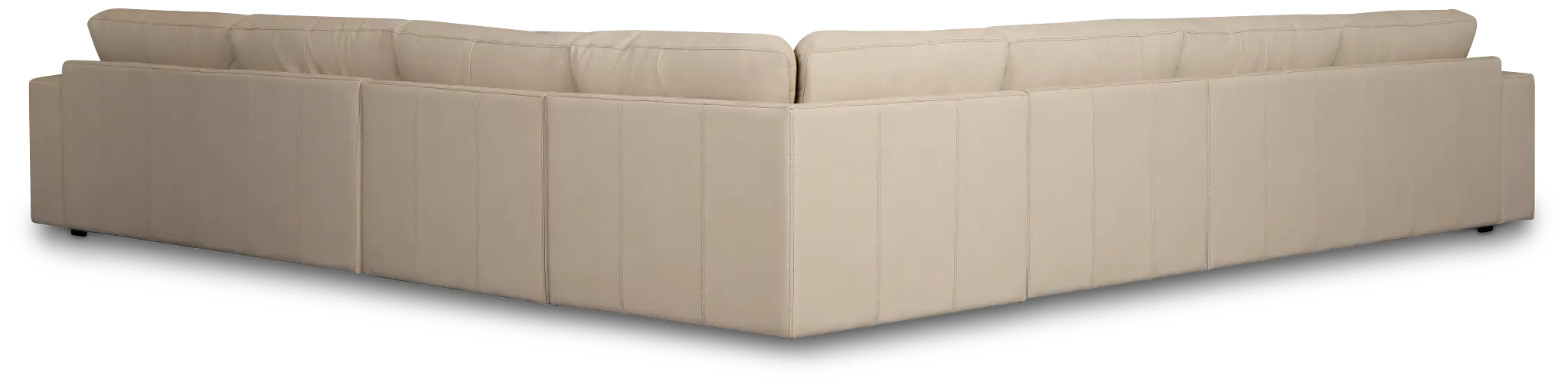 Kellan Ivory Leather Large Two-arm Sectional Kellan Ivory Leather Large Two-arm Sectional