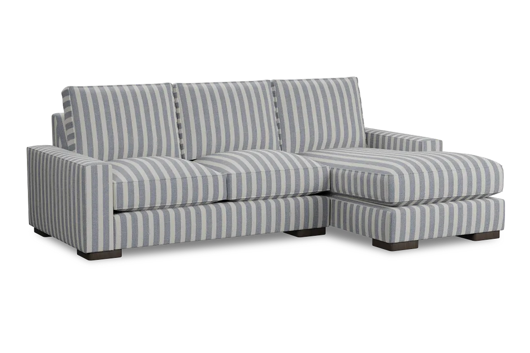 Edgewater Sea Lane Dark Blue Right Chaise Sectional