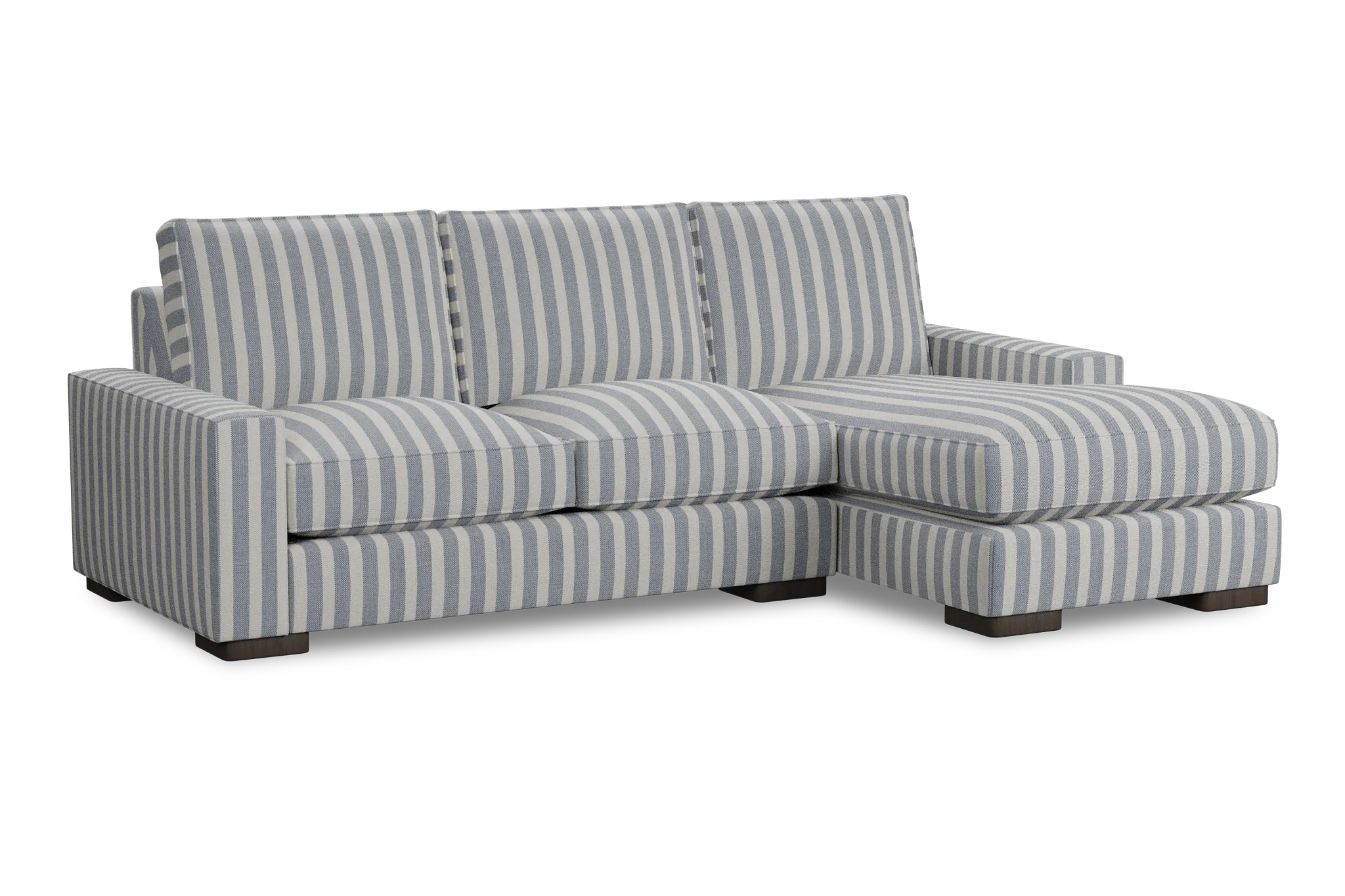 Edgewater Sea Lane Dark Blue Right Chaise Sectional
