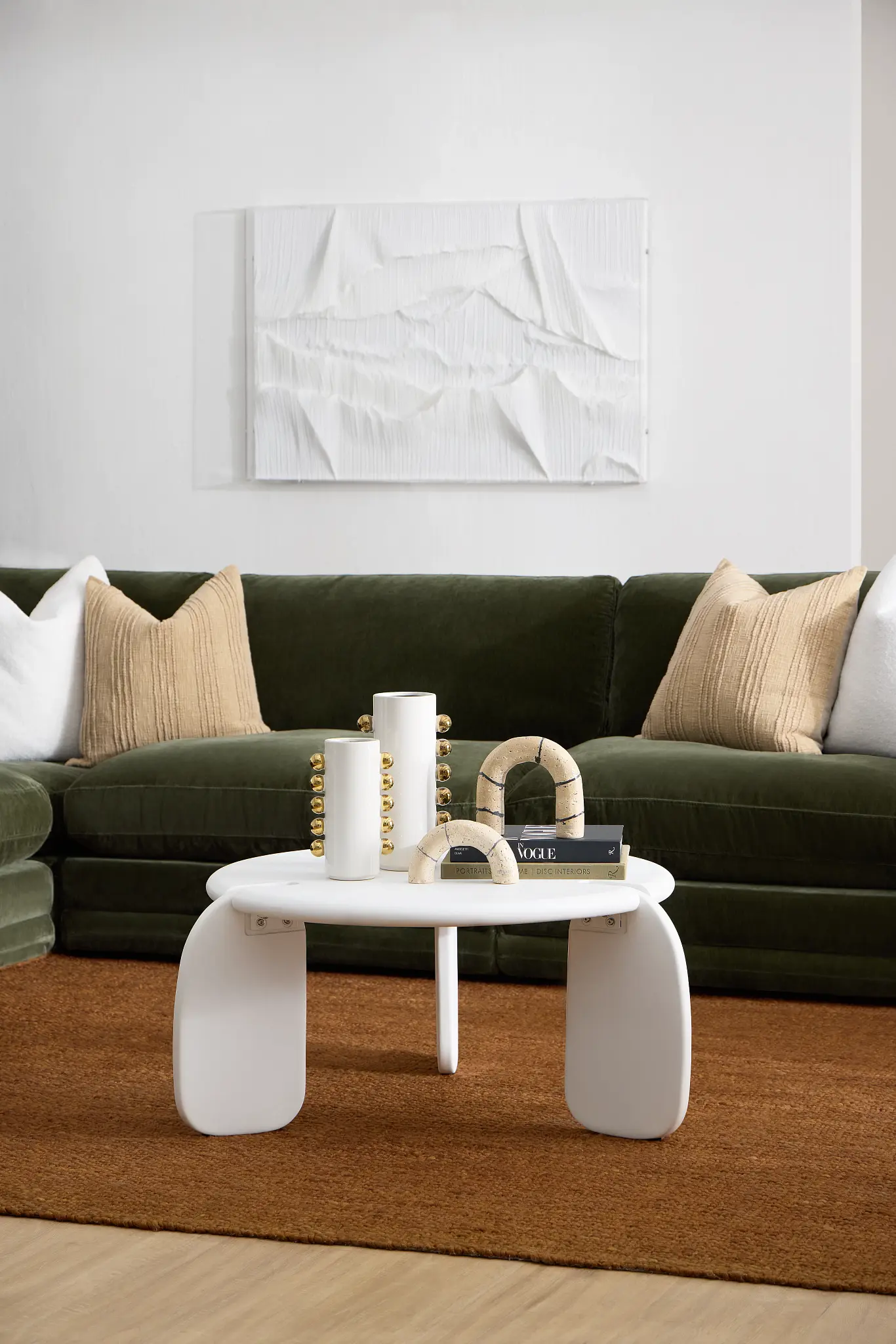 Layla White Round Coffee Table Layla White Round Coffee Table