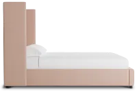 Captiva Joya Light Pink 60" Upholstered Shelter Bed