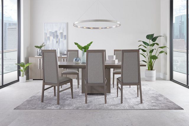 Lucca Gray Rectangular Table