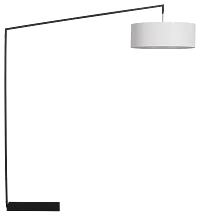 Talia Black Metal Floor Lamp