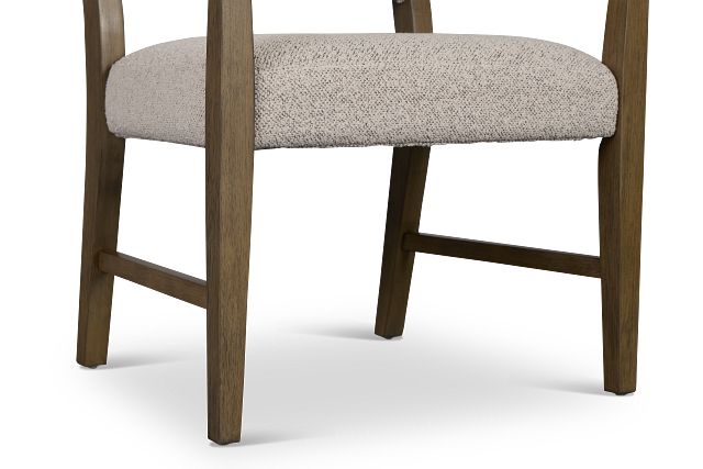 Vance Light Tone Upholstered Arm Chair