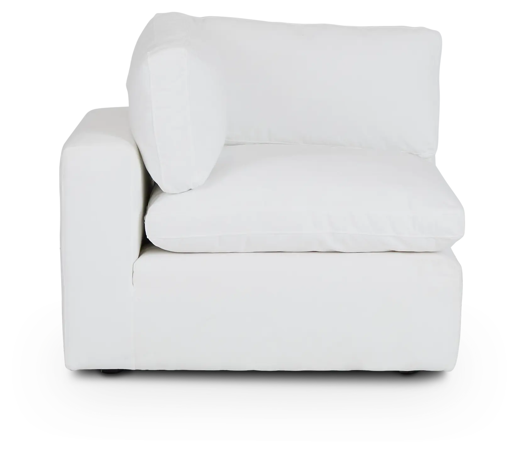 Grant White Fabric Corner Chair Grant White Fabric Corner Chair