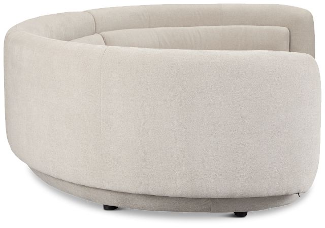 Presley Light Gray Fabric 3-piece Modular Sectional