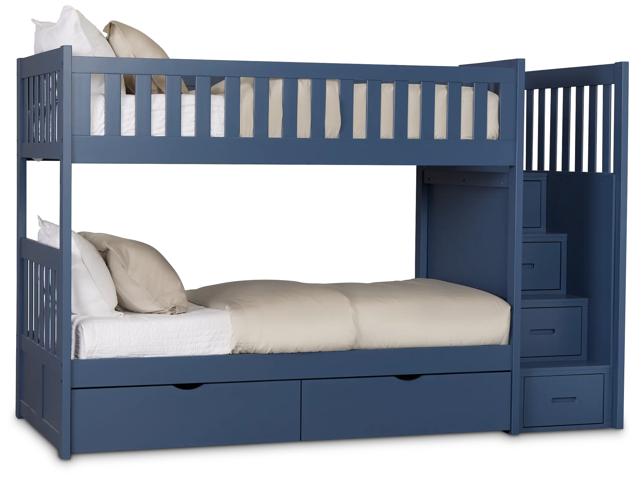 Charleston Dark Blue Step Storage Bunk Bed Charleston Dark Blue Step Storage Bunk Bed