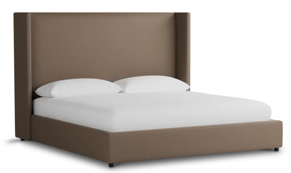Captiva Joya Beige 60" Upholstered Shelter Bed