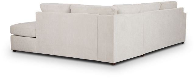 Maxie Light Beige Micro Small Right Bumper Sectional