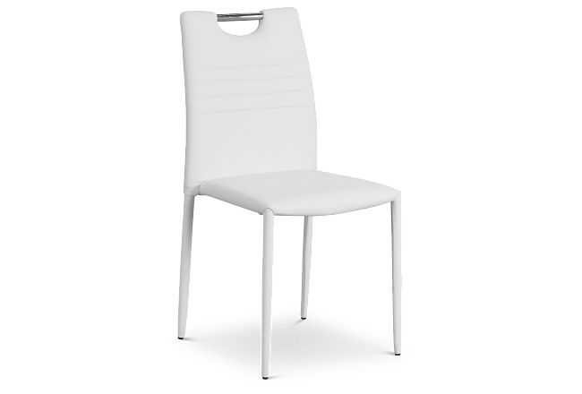 Skyline White Upholstered Side Chair